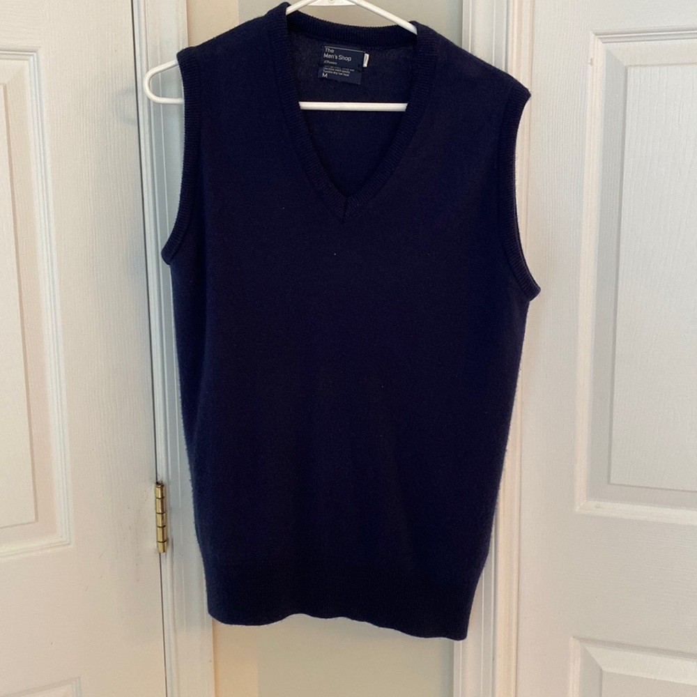 Navy Blue Sweater Vest (M)